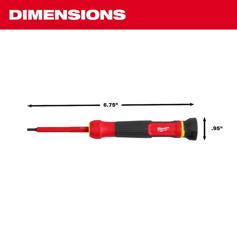 Milwaukee Destornillador de precisión multi-bits aislado de 1000V de 8 en 1 - 48-22-2217