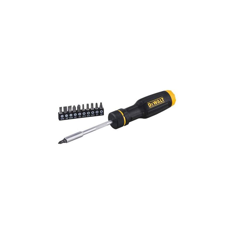 Juego de desarmadores de multiples puntas con trinquete DEWALT (11 piezas) - DWHT68002