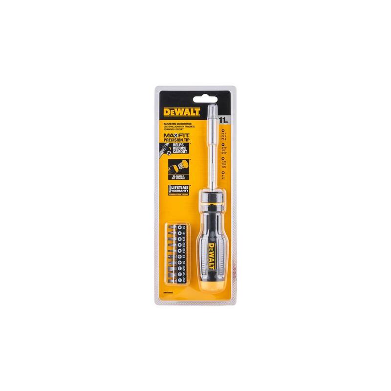Juego de desarmadores de multiples puntas con trinquete DEWALT (11 piezas) - DWHT68002