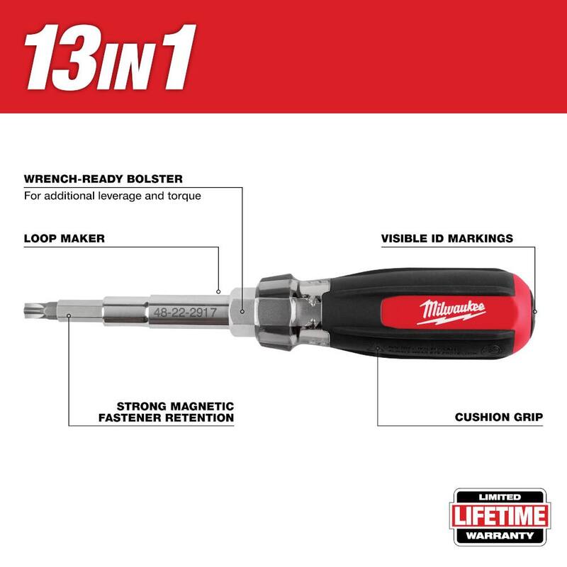 Destornillador multi-brocas magnético de 13 en 1 de Milwaukee - 48-22-2917