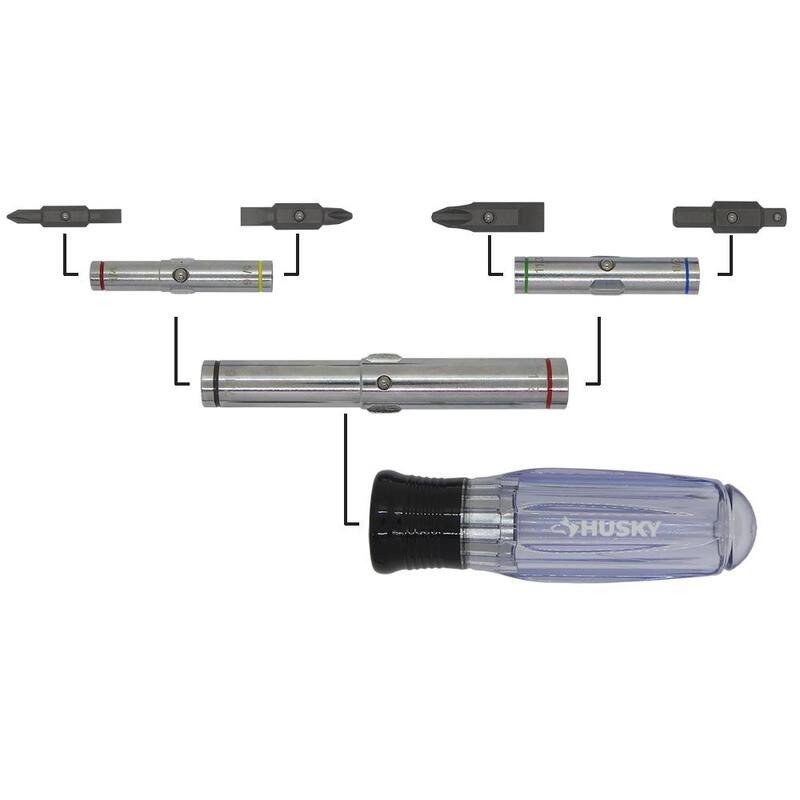 Desarmador/destornillador Husky 15 en 1 con punta para tuercas - 132360019