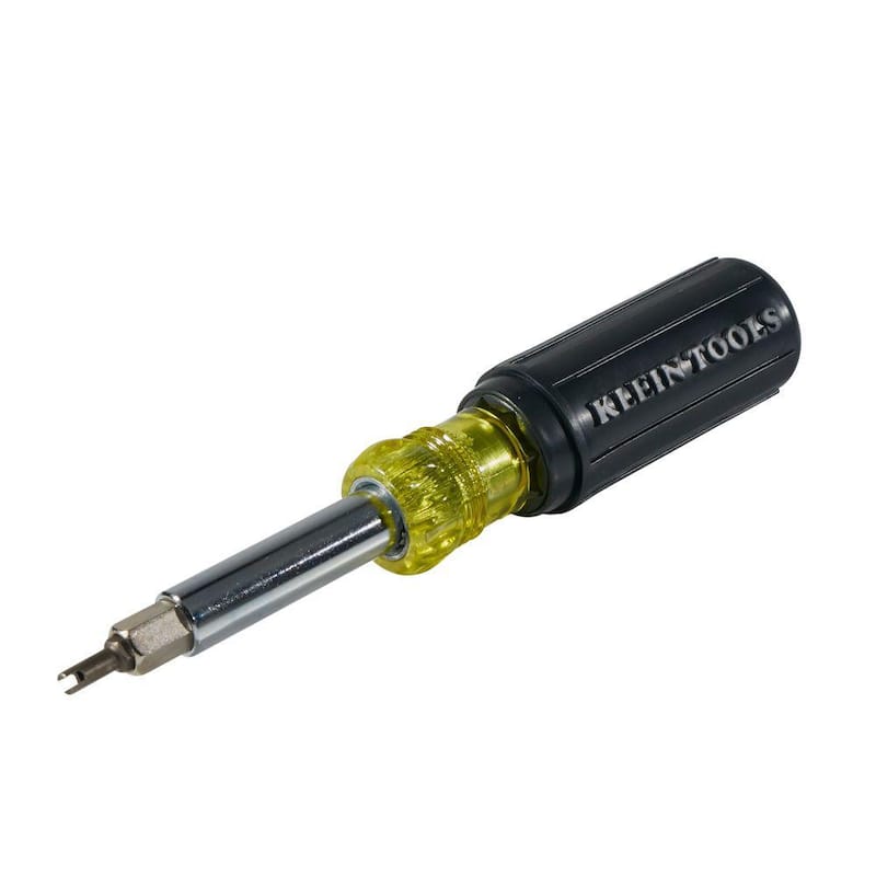 Herramienta de múltiples puntas y destornillador de 11 en 1 de Klein Tools con herramienta para válvula Schrader - Mango con agarre acolchonado - 32527