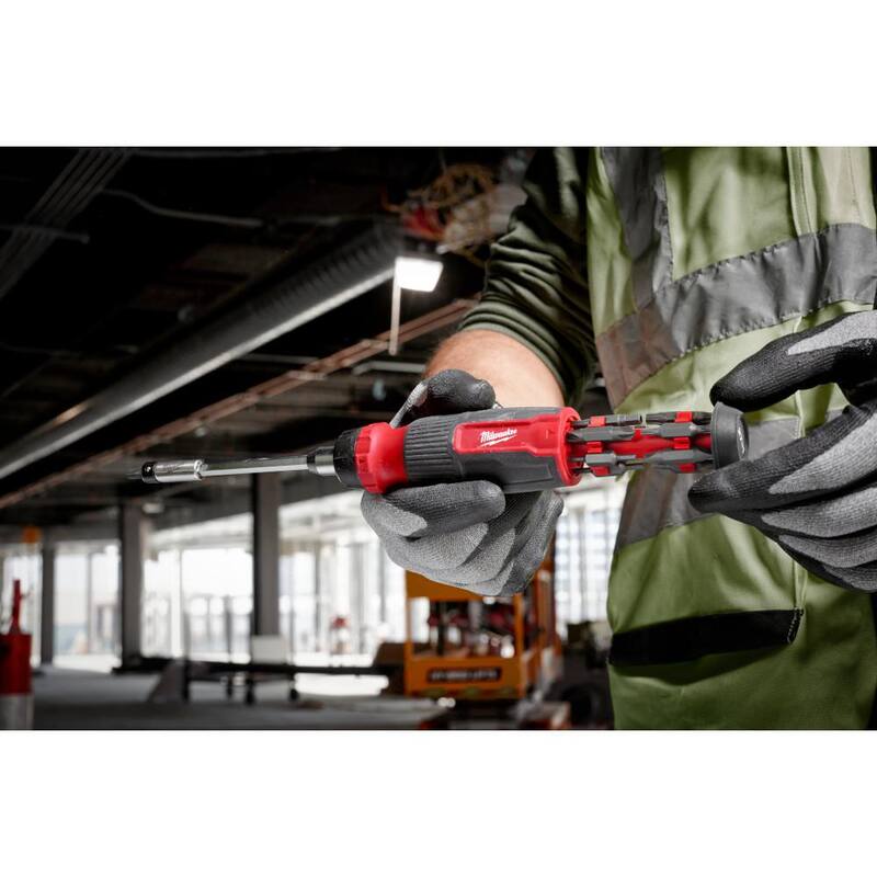 Milwaukee 27 pulgadas 1-Ratcheting Security Multi-Bit Screwdriver - 48-22-2912