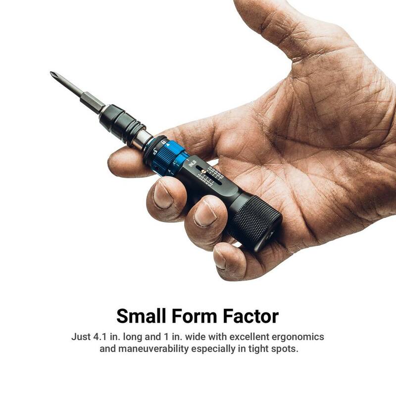 Set de destornilladores de torque de precisión certificado de Capri Tools de 1.5 a 6 pulgadas-libras en incrementos de 0.05 pulgadas-libras - 20175S