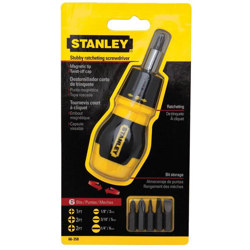 Desarmador de trinquete de 6 en 1 Stanley - 66-358