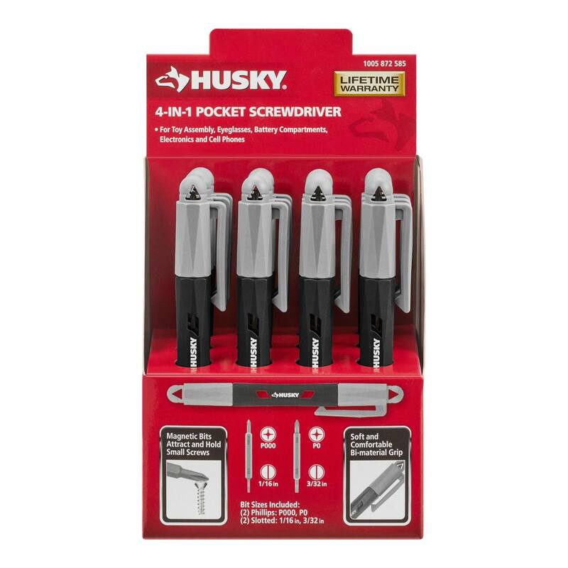 Desarmador de bolsillo Husky (4 en 1) - 632360012
