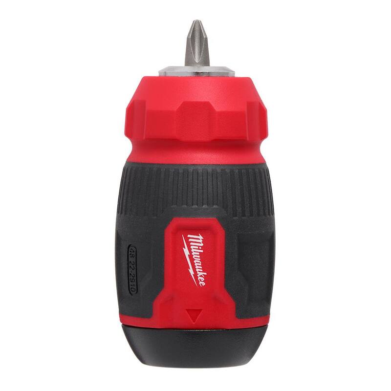 Milwaukee 8-en-1 Destornillador Multibit Compacto con Cuchillos Utilitarios Plegables Fastback 6-en-1 con Hoja de Uso General (2 Piezas) - 48-22-2910-48-22-1505