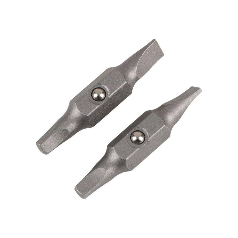 Juego de 2 piezas de puntas de repuesto cuadrada #2 y ranurada de 3/16 pulgadas de Klein Tools - 32399