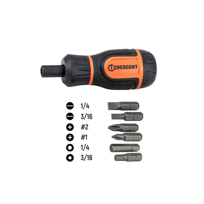 Desarmador multiusos con trinquete Crescent de 6 en 1 - CMBS61R