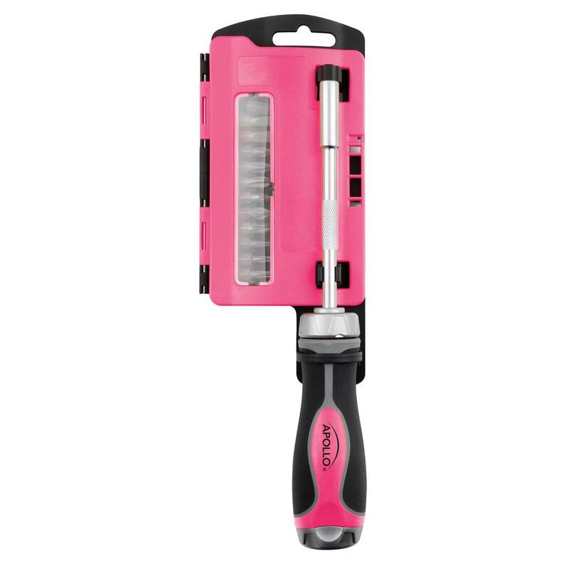 Desarmador de trinquete Apollo con juego de puntas (13 piezas) - DT5021P