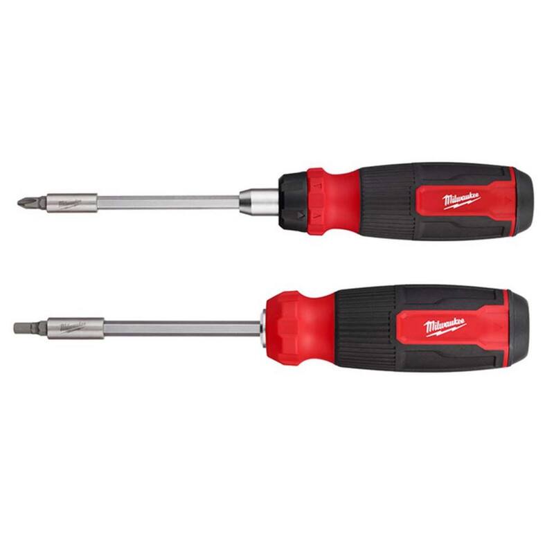 Desarmador con trinquete de 14 en 1 y desarmador hexagonal de 14 en 1 (paquete de 2 piezas) de Milwaukee - 48-22-2903-48-22-2908
