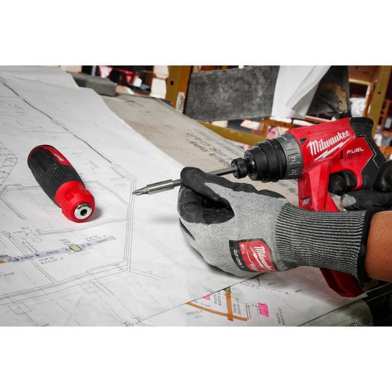 Desarmador multipuntas Milwaukee 14-en-1 con navajas de utilidad plegables FASTBACK 6-en-1 con navaja de propósito general (2 piezas) - 48-22-2900-48-22-1505