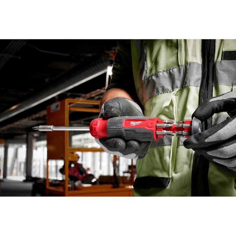 Desarmador multipuntas Milwaukee 14-en-1 con navajas de utilidad plegables FASTBACK 6-en-1 con navaja de propósito general (2 piezas) - 48-22-2900-48-22-1505