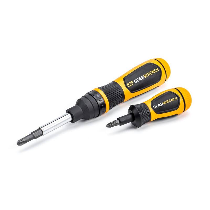 Desarmador de puntas múltiples con trinquete corto de 6 en 1 - 80061R
