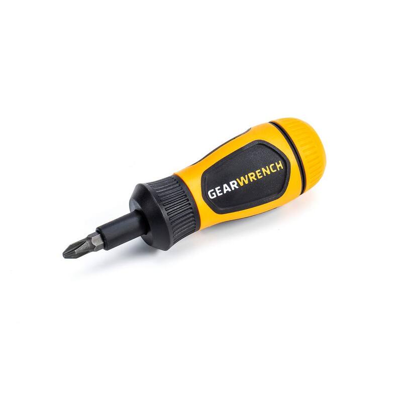 Desarmador de puntas múltiples con trinquete corto de 6 en 1 - 80061R