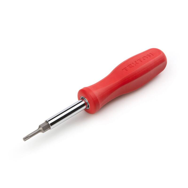 Destornillador Torx de 6 en 1 TEKTON (T10 x T15, T20 x T25, Rojo) - DMS18012