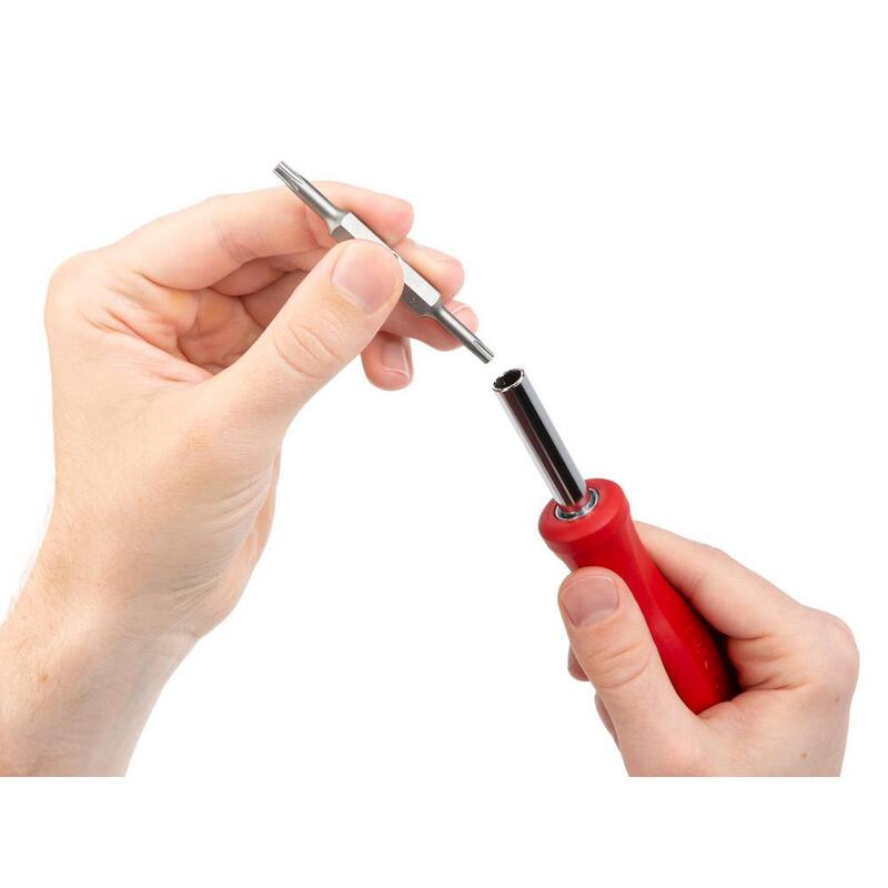 Destornillador Torx de 6 en 1 TEKTON (T10 x T15, T20 x T25, Rojo) - DMS18012