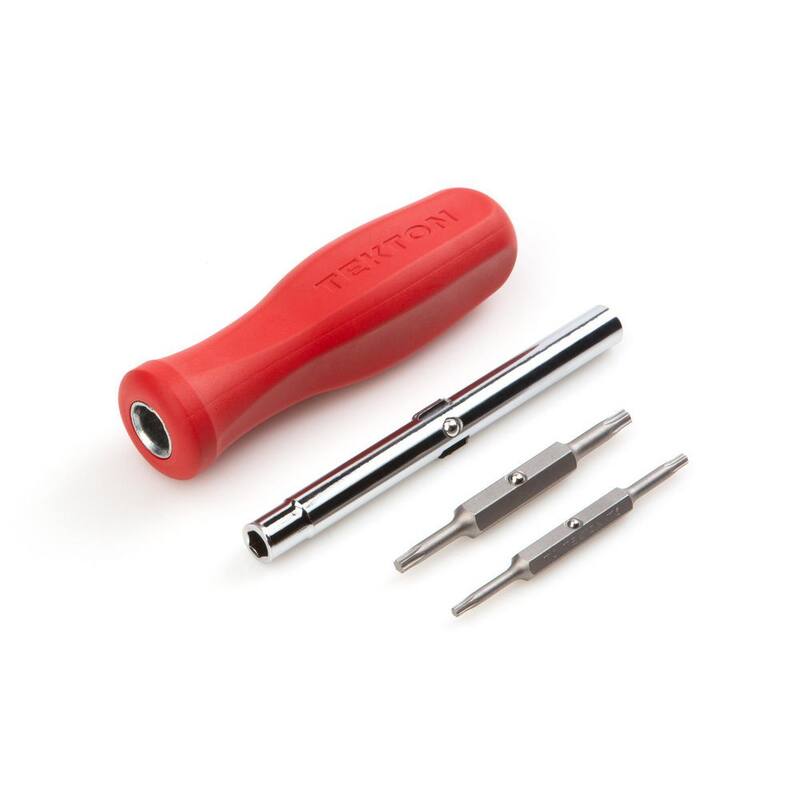Destornillador Torx de 6 en 1 TEKTON (T10 x T15, T20 x T25, Rojo) - DMS18012