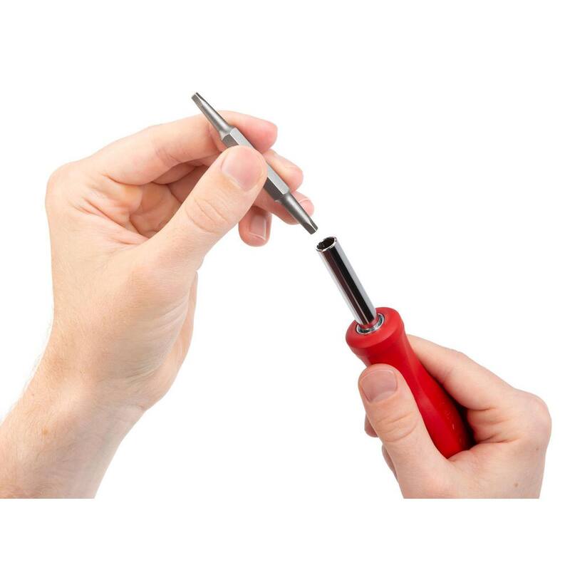Destornillador cuadrado 6-en-1 TEKTON (S0 x S1, S2 x S3, Rojo) - DMS18015