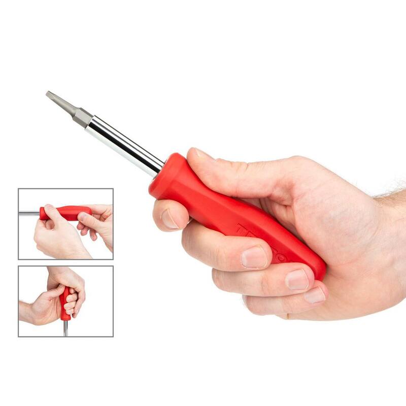 Destornillador cuadrado 6-en-1 TEKTON (S0 x S1, S2 x S3, Rojo) - DMS18015