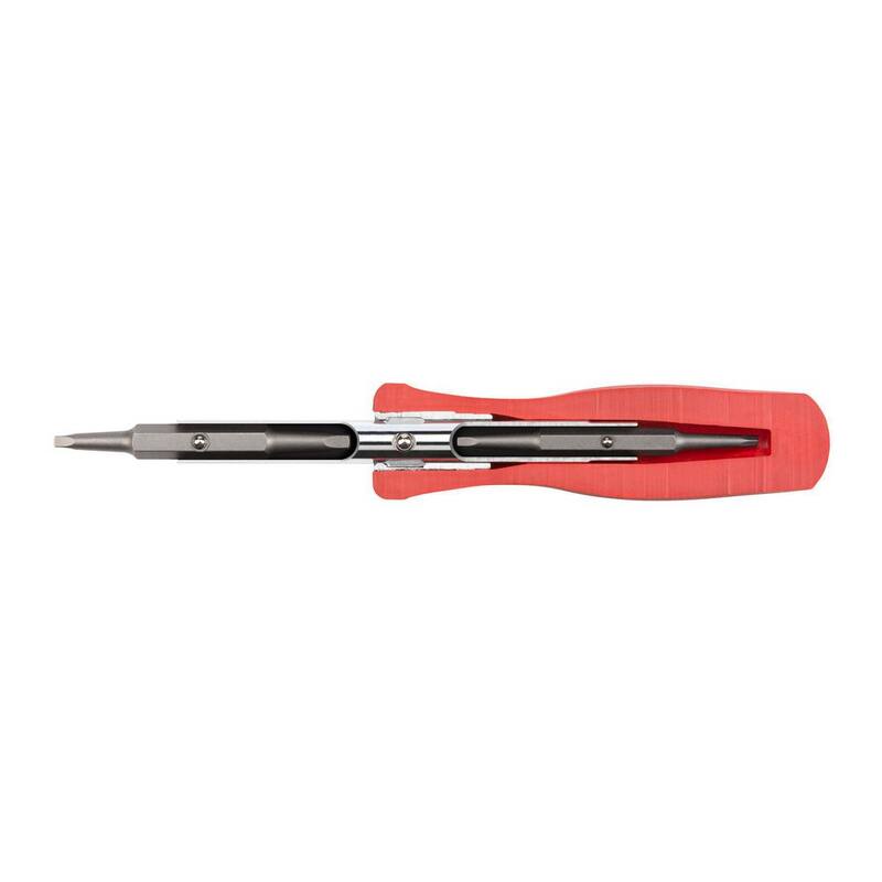 Destornillador cuadrado 6-en-1 TEKTON (S0 x S1, S2 x S3, Rojo) - DMS18015