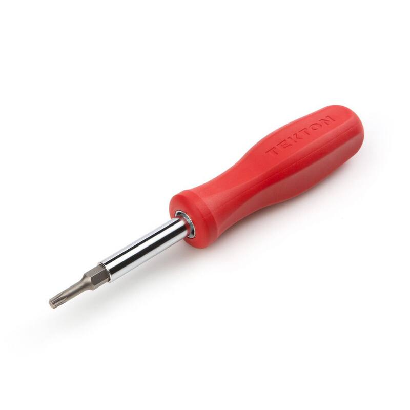 Destornillador Torx TEKTON 6-en-1 (T20 x T25, T27 x T30, Rojo) - DMS18014
