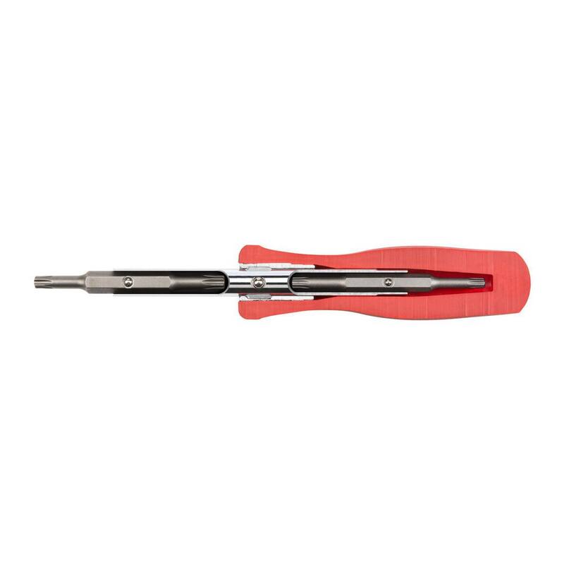 Destornillador Torx TEKTON 6-en-1 (T20 x T25, T27 x T30, Rojo) - DMS18014
