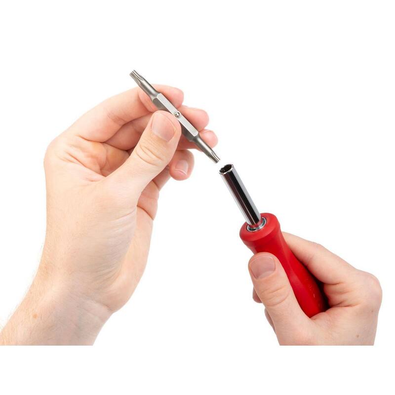 Destornillador Torx TEKTON 6-en-1 (T20 x T25, T27 x T30, Rojo) - DMS18014
