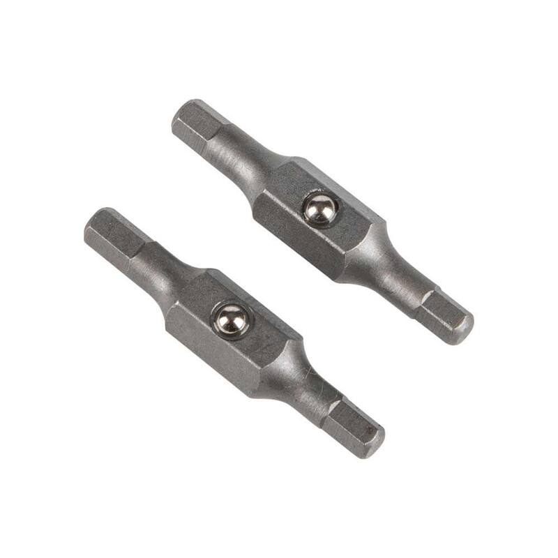 Herramientas Klein 1/8 pulg. y 9/64 pulg. Bits de repuesto hexagonales (2 piezas) - 32550