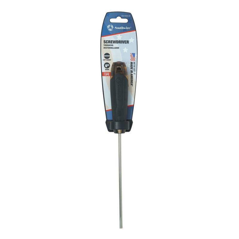 Destornillador de punta para gabinete de 3/16 pulg. con barra de 6 pulg. - 65139040
