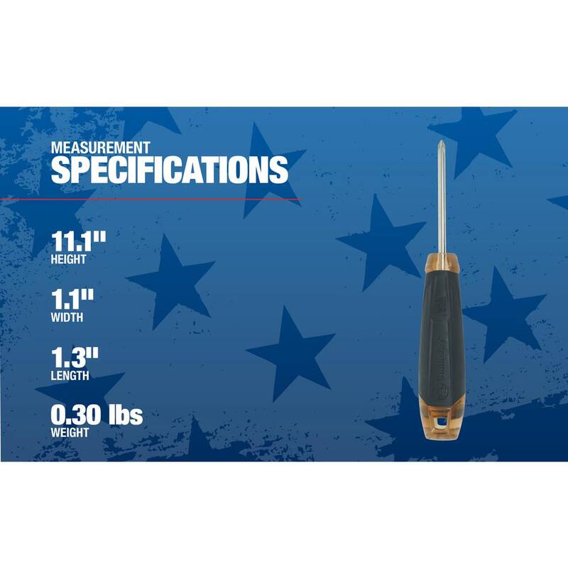 Destornillador de cabeza Phillips #2 de Southwire USA con barra de 6 pulgadas - 65139640