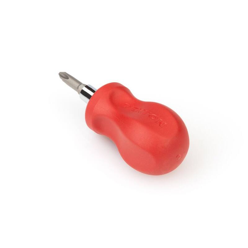 Destornillador TEKTON 3-en-1 Phillips/Ranurado Stubby (#2 x 1/4 pulg., Rojo) - DMT17002
