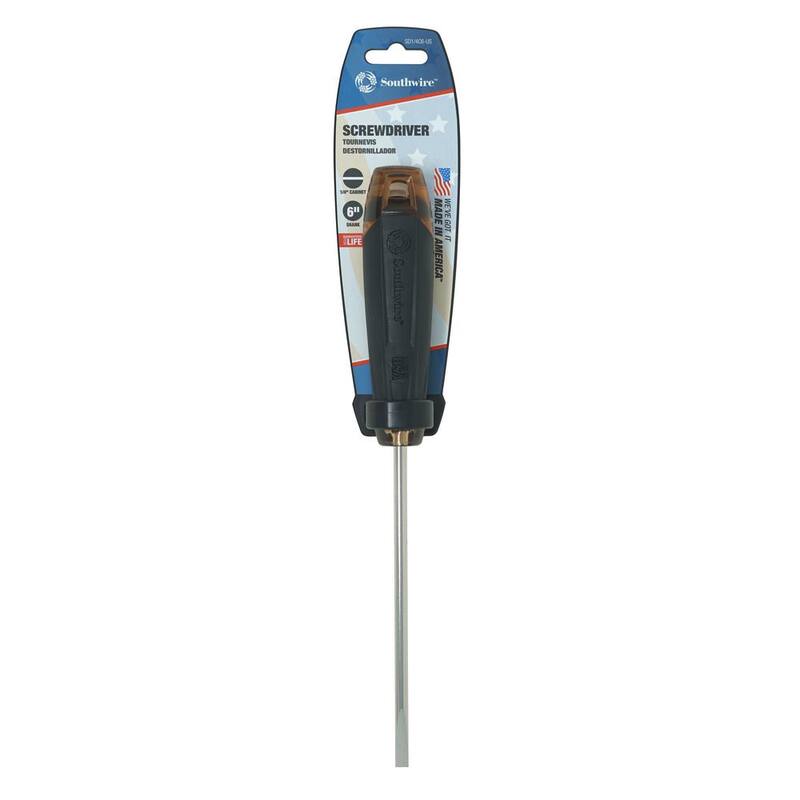 Desarmador de punta para gabinete de 1/4 de pulgada con mango de 6 pulgadas - 65138840