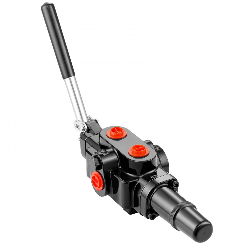 VEVOR Hydraulic Valve 1 Spool, 25 GPM Hydraulic Directional Control Valve, 25 Mpa / 3626 PSI Hydraulic Loader Valve, Solid Cast Iron Directional Control Valve for Small Tractors, Loaders, Log Splitter - YMFLF25GPM1FF1JUNV0