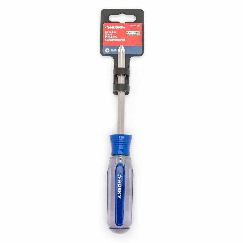 Desarmador Phillips estándar de eje cuadrado de 2 x 4 pulgadas de Husky - H2X4PHSD