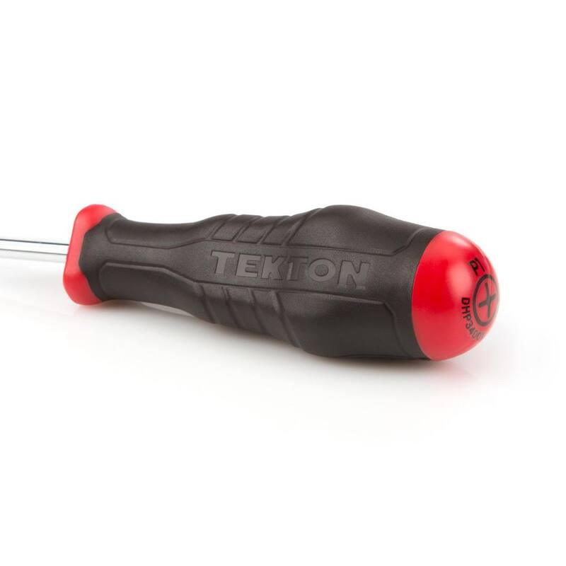 Desarmador de alta torsión TEKTON Phillips largo #1 (Cromo) - DHP34001