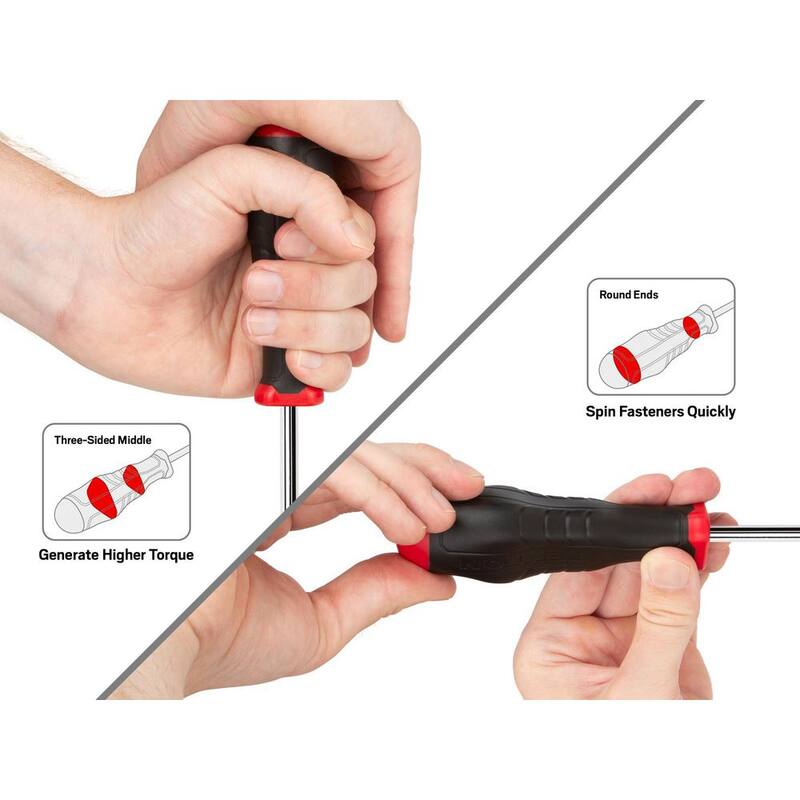 Desarmador de alta torsión TEKTON Phillips largo #1 (Cromo) - DHP34001