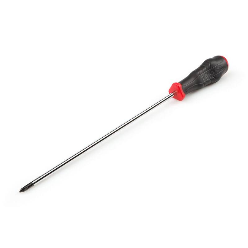 Desarmador de alta torsión TEKTON Phillips largo #1 (Cromo) - DHP34001