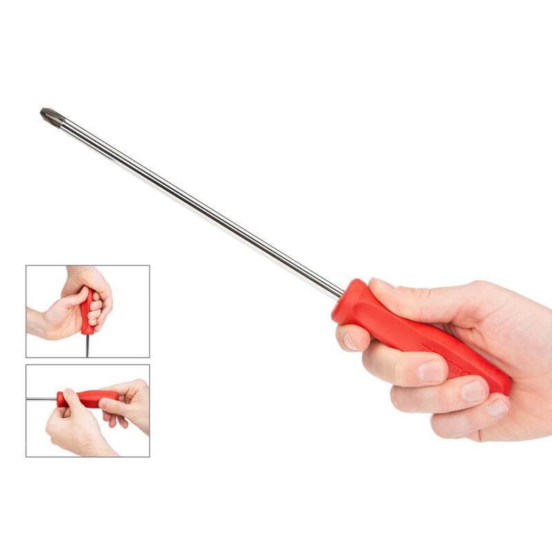Desarmador de cabeza Phillips largo #3 con mango resistente TEKTON (Hoja de cromo) - DSP34003