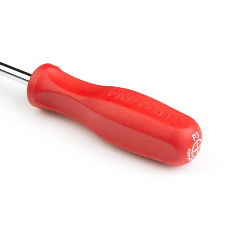 Desarmador de cabeza Phillips largo #3 con mango resistente TEKTON (Hoja de cromo) - DSP34003