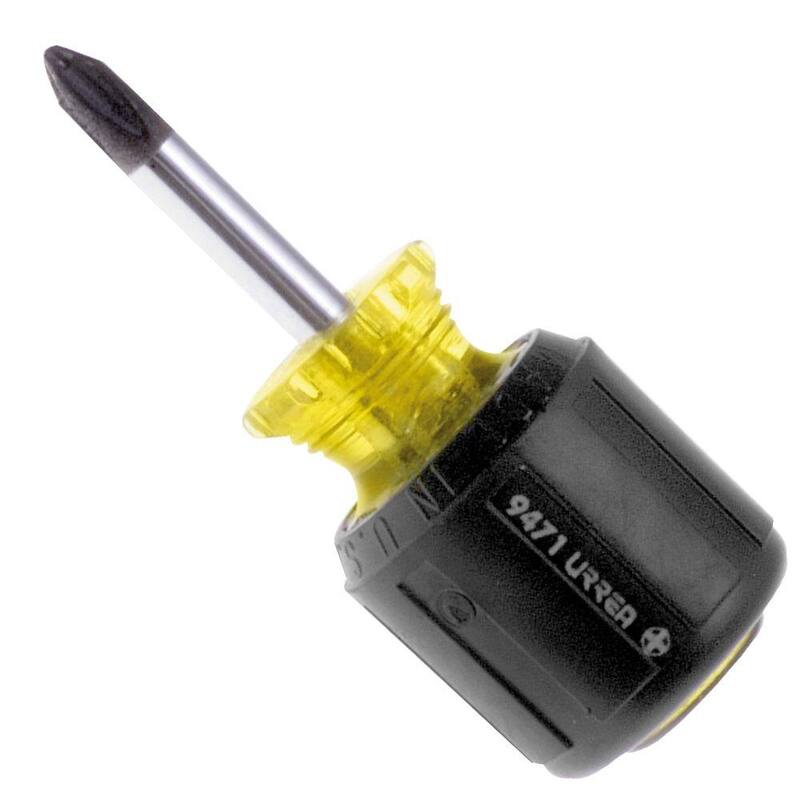 Destornillador Phillips de Punta Redonda Tipo Stubby con Agarre Acolchado de 1-3/8 pulgadas - 9471