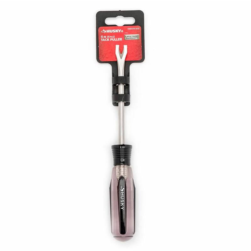 Desatornillador estándar para remover tachuelas con eje redondo de 4 pulgadas de Husky - H4TACK