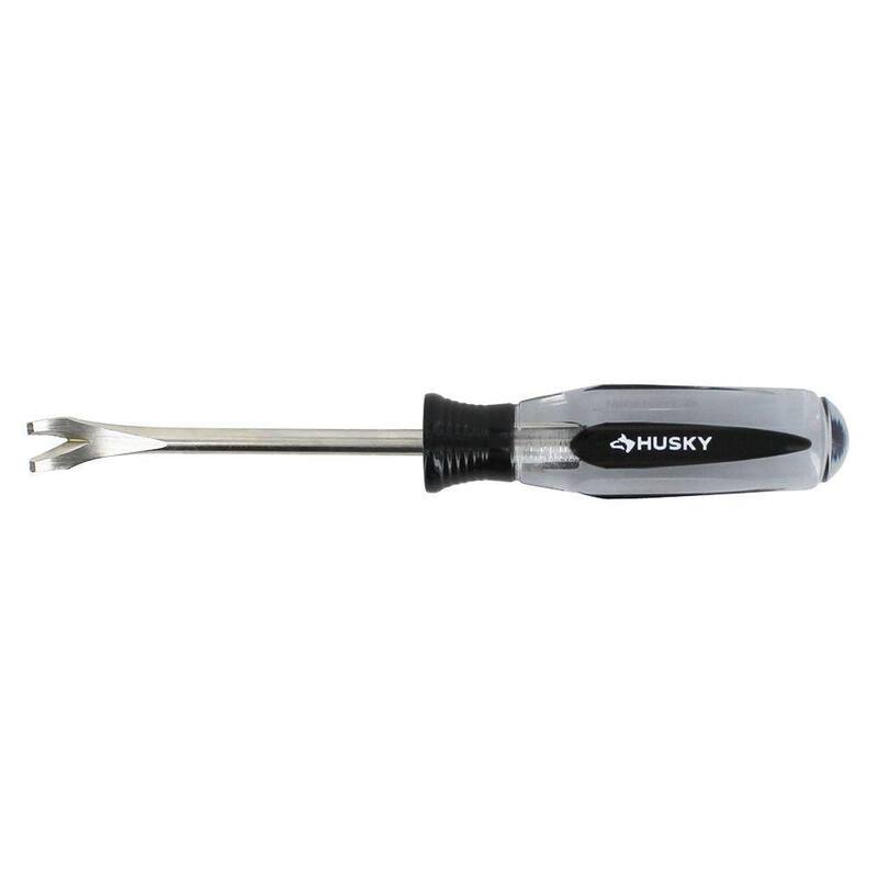 Desatornillador de varilla redonda estándar Husky de 4 pulgadas con mango de butirato - 20117749