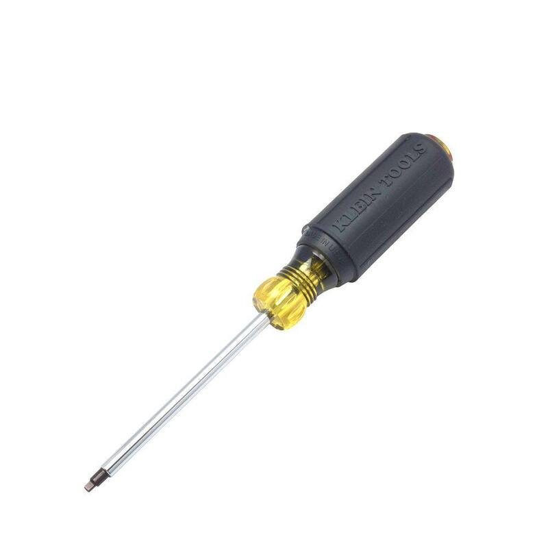 Klein Tools #2 Square- Recess Tip Screwdriver con mango de agarre acolchonado, 4 pulgadas de largo - 662
