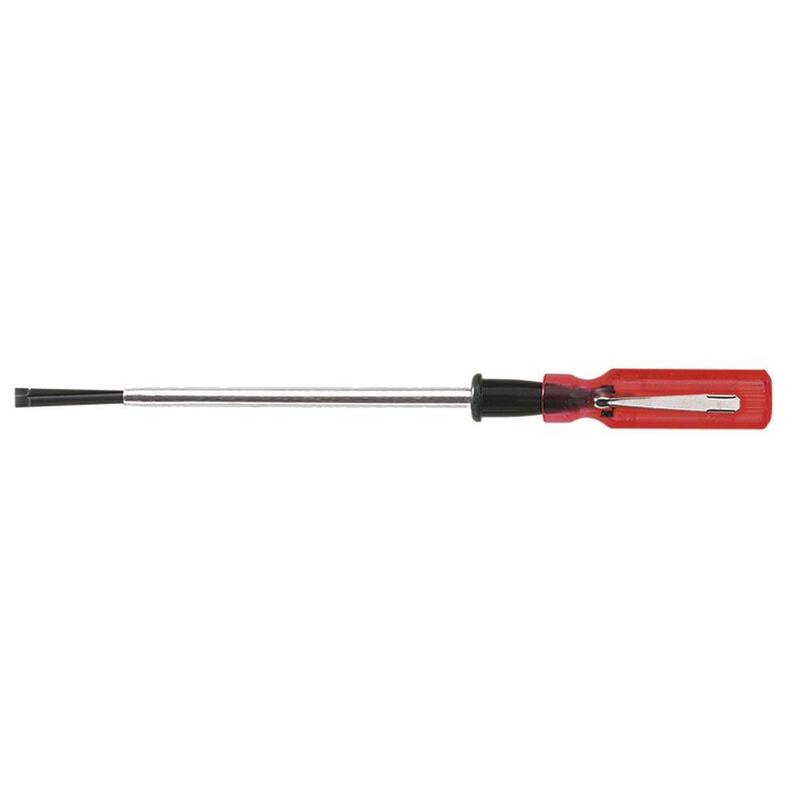 Herramienta de cabeza plana para tornillos con ranura de 3/16 pulg. Klein Tools con mango redondo de 8 pulg. - K28