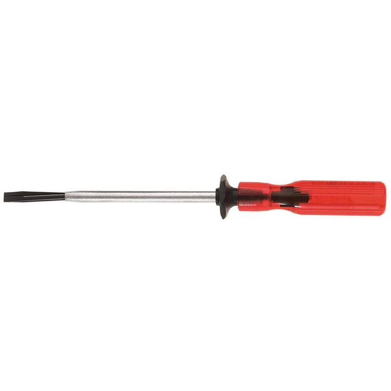 Herramienta de cabeza plana para tornillos con ranura de 3/16 pulg. Klein Tools con mango redondo de 8 pulg. - K28