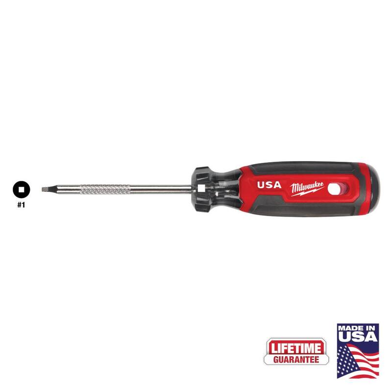 Destornillador cuadrado #1 de 3 pulgadas Milwaukee con agarre acolchado - MT217