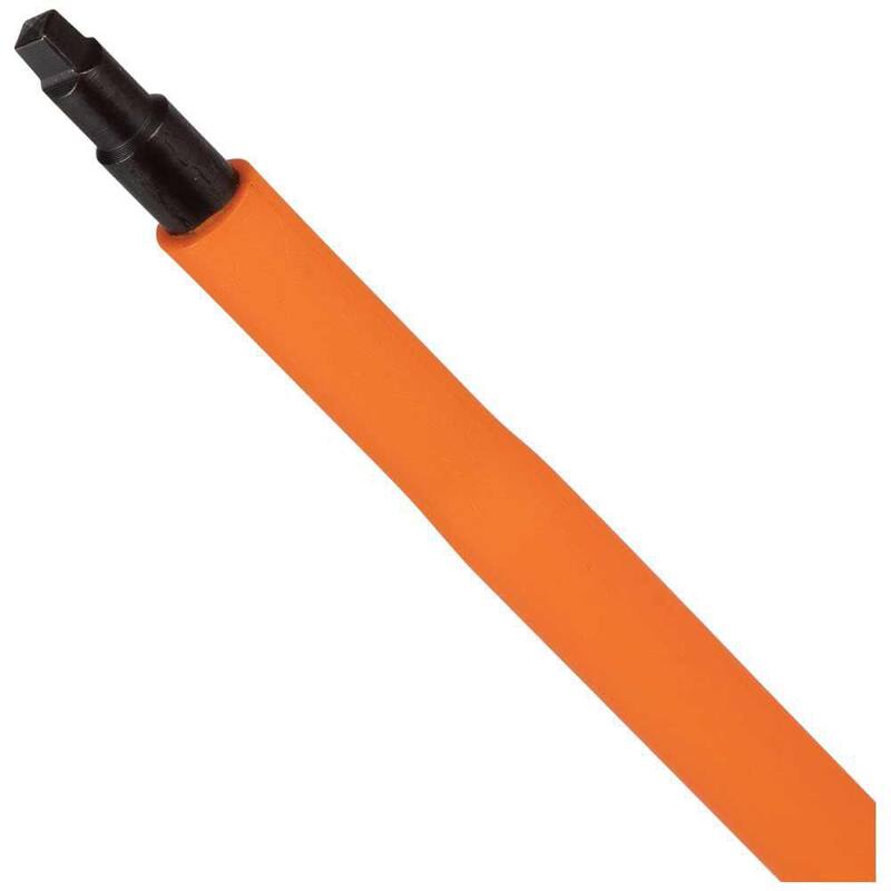 Destornillador aislado de punta cuadrada #2 de Klein Tools de 6 pulgadas con vástago redondo - 6846INS