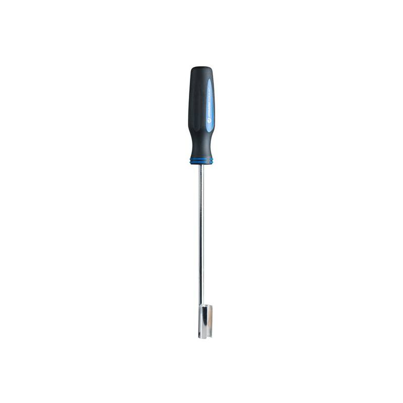 Conector BNC de 12 pulgadas con destornillador de mango negro/azul - RBNC-12 de JONARD TOOLS.