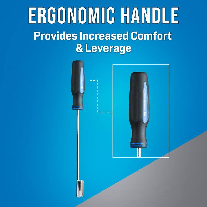 Conector BNC de 12 pulgadas con destornillador de mango negro/azul - RBNC-12 de JONARD TOOLS.